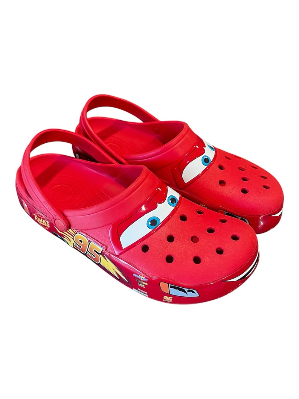 Disney Cars Lightning McQueen Adult Crocs Size 12 Men’s Authentic No Lights
